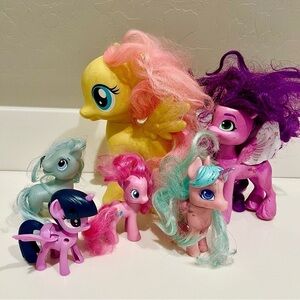 🔴 My little Pony toy bundle, sold as is. 6 pieces different sizes